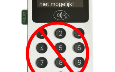 Let op niet pinnen bij de bingo