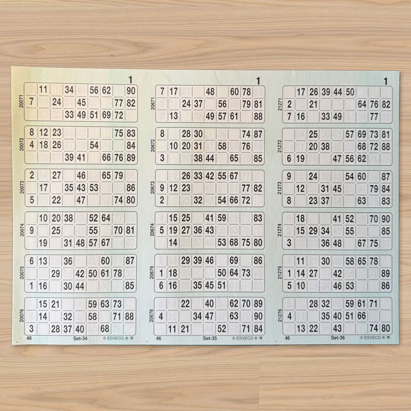 bingokaarten boekje triple