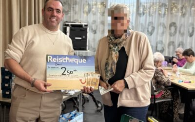 Winnaar reischeque kerstbingo
