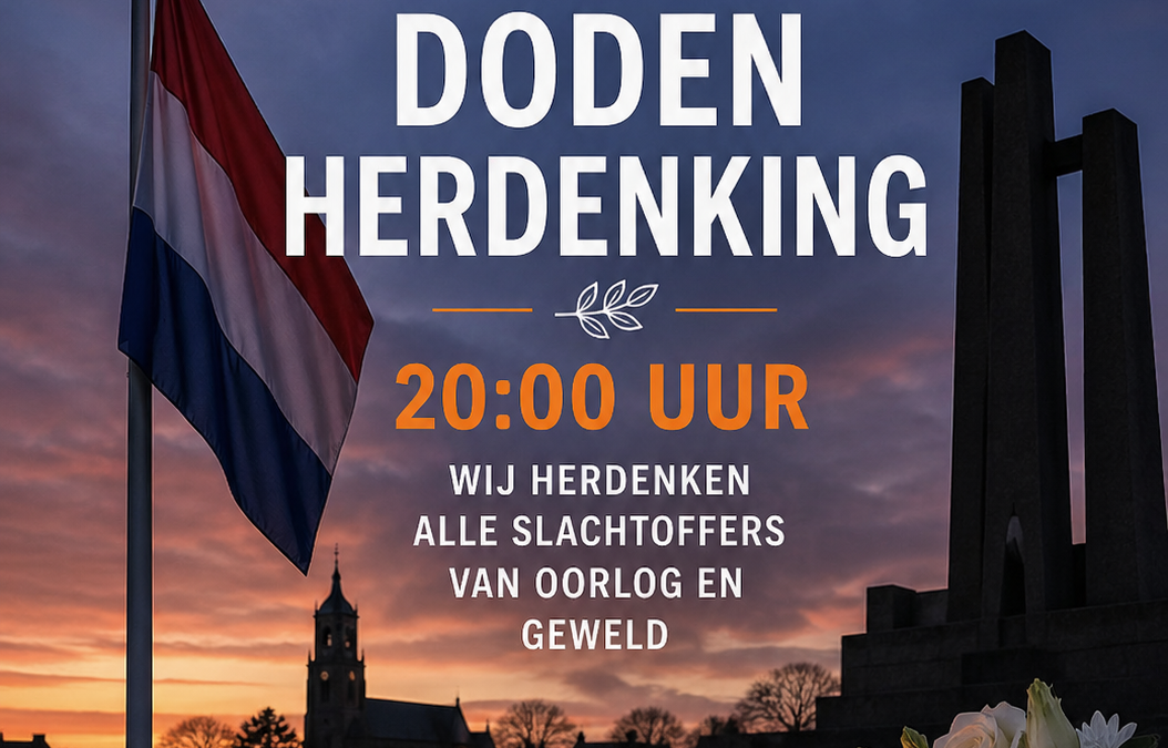 Op 4 mei zijn we met z’n allen twee minuten stil!